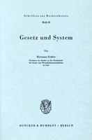 Gesetz Und System 3428018605 Book Cover