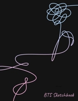 BTS Sketchbook: 150 Page by 7.44" x 9.69 Sketchbook 1694324605 Book Cover