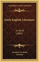 Early English Literature 0526933356 Book Cover