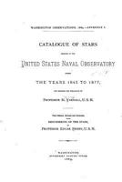 Catalogue of Stars Observed at the United States Naval Observatory 1534926984 Book Cover