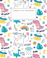 Composition Notebook: College Ruled Paper, Lined Sheets Pages For Writing Taking Notes Pads, Wide Rule, Journal To Write in, Notebook, Diary, Composition Exercise Book for Kids Teens Girls Boys Women 1702236366 Book Cover