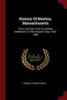 History of Newton, Massachusetts 101557095X Book Cover