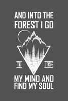 And Into The Forest I Go To Lose My Mind And Find My Soul: Wandern Hiking Geschenk F�r Wanderer Dina5 Kariert Notizbuch Tagebuch Planer Notizblock Malheft Kladde Journal Strazze 1677062665 Book Cover