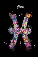 Pisces Zodiac Journal: Lined Notebook & Diary Astrology Horoscope Theme for People with Astrological Interest Signs in Flowers & Butterflies 109929617X Book Cover