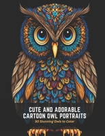 Cute and Adorable Cartoon Owl Portraits: 50 Stunning Owls to Color B0C4MQ5WCM Book Cover