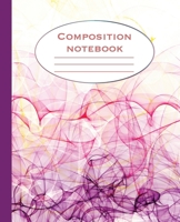 Composition Notebook: College Ruled Cute Abstract Art 1088553311 Book Cover