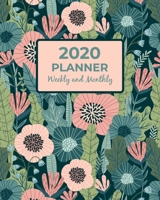 2020 Planner Weekly and Monthly : Calendar View Organizer Agenda with Inspirational Motivational Positive Affirmation Quotes / Jan 2020 to Dec 2020 / Pretty Floral Turquoise Cover 1674011210 Book Cover