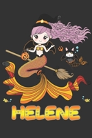 Helene: Helene Halloween Beautiful Mermaid Witch, Create An Emotional Moment For Helene?, Show Helene You Care With This Personal Custom Gift With Helene's Very Own Planner Calendar Notebook Journal 1699119929 Book Cover