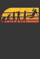 Notebook: Dot Grid Dotted 6x9 120 Pages Handball Girl Funny Handballer Evolution Gift 1082188727 Book Cover