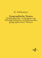 Geographische Namen 3846040924 Book Cover