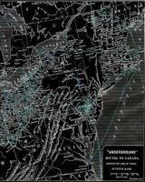Underground Routes To Canada: Showing Lines Of Travel Of Fugitive Slaves | Bullet Dot Grid Paper Journal Softcover Book | 100 Pages | African American USA History Map Notebook 1797430114 Book Cover