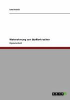 Wahrnehmung von Studienkrediten 3638939952 Book Cover
