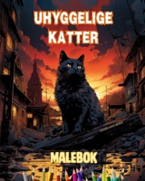 Uhyggelige katter Malebok Fascinerende og kreative scener med skremmende katter for de over 15 år: Fantastisk samling av unike morderkatter for å fremme kreativitet (Norwegian Edition) B0CSPNRXZT Book Cover