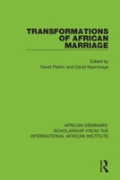 Transformations Of African Marriage 0367000768 Book Cover