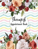 Therapist Appointment Book: Floral Watercolor | Appointment Book for Salons, Spas, Hair Stylist, Beauty | Appointment Book with Times Daily and Hourly ... minute increments for handling time schedule 1672773326 Book Cover