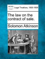 The law on the contract of sale. 1240104650 Book Cover