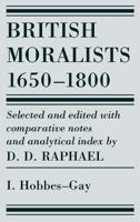 British Moralists 0872201163 Book Cover