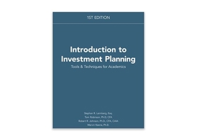 Introduction to Investment Planning: Tools & Techniques for Academics 1949506495 Book Cover