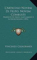 L'Articolo Novem Di Festo, Novem Combusti: Proposte Di Nuovi Supplementi E Interpretazioni (1892) 1148251103 Book Cover