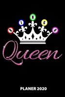 Bingo Queen Planer 2020: 140 Vorgefertigte Seiten | Ca. Din A5 | 12 Monate | Kalender | Wochenplaner | Monatsplaner |Tagesplaner | Timer | ... | Monate | Wochen | Tage (German Edition) 1673859976 Book Cover