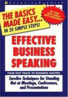 EFFECTIVE BUSINESS SPEAKING 157685146X Book Cover
