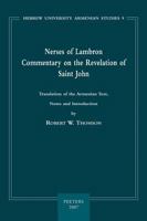 Nerses of Lambron: Commentary on the Revelaton of Saint John (Hebrew University Armenian Studies) (Hebrew University Armenian Studies) 9042918667 Book Cover