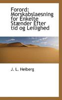 Forord: Morskabslaesning for Enkelte Stænder Efter tid og Leilighed 0559977913 Book Cover