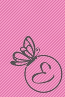 E: Initial E Monogram Notebook Journal Gift Circular Butterfly design 1673790011 Book Cover
