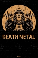 Death Metal Notebook: Gorilla Death Metal Music Journal 6 x 9 inch 120 lined pages gift 1661580491 Book Cover