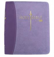 Holy Bible: King James Version Easy Reader (Kjver), Sword Bible, Personal Size, Purple/Purple Duotone Leather Like 1936428121 Book Cover