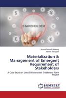 Materialization & Management of Emergent Requirement of Stakeholders 3659770280 Book Cover
