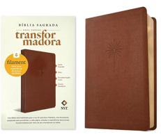 Bíblia Sagrada NVT Slim Letra Grande com Filament (LeatherLike, Brown) 655988340X Book Cover