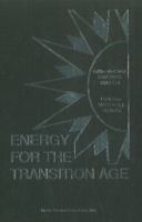 Energy for the Transition Age 1560720824 Book Cover