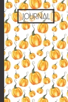 Journal: Autumn Pumpkin Lined 120 Page Journal (6x 9) 1704230438 Book Cover