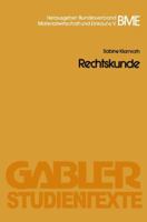 Rechtskunde 3409017003 Book Cover