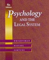 Psychology and the Legal System 0534340857 Book Cover