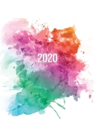2020: Planner Weekly + Monthly View Watercolor Rainbow 6x9 in 2020 Calendar Organizer with Bonus Dotted Grid Pages + Inspirational Quotes + To-Do Lists 1698970781 Book Cover