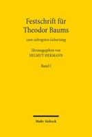 Festschrift Fur Theodor Baums Zum Siebzigsten Geburtstag 3161552512 Book Cover