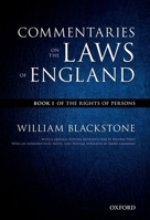 Commentaries on the Laws of England: A Facsimile of the First Edition of 1765-1769, Vol. 1 0226055388 Book Cover