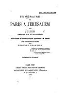 Itin�raire de Paris a J�rusalem 1523677090 Book Cover