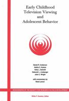 Early Childhood TV Viewing and Adolescent Behavior (Monographs of the Society for Research in Child Development) 0631229221 Book Cover