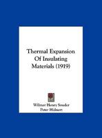 Thermal Expansion Of Insulating Materials 1167161637 Book Cover