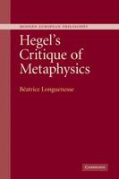 Hegel's Critique of Metaphysics 0521844665 Book Cover