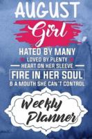 Weekly Planner: Born In August Themed Monthly Weekly Daily Planner Calendar Schedule Organizer Appointment Journal Notebook For People Who Was Born In August 1678939404 Book Cover