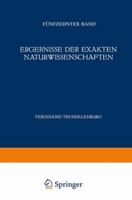 Ergebnisse Der Exakten Naturwissenschaften: Funfzehnter Band 3642939015 Book Cover