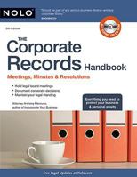 Corporate Records Handbook, The: Meetings, Minutes & Resolutions (book with CD-Rom) 1413302017 Book Cover