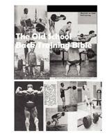 The Old School Back Training Bible 1469912511 Book Cover