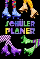 Schülerplaner: Rollschuhe 80er 90er Neon Schülerkalender für Mädchen & Jungen I Schule & Freizeit & Hausaufgaben I Mein Schulplaner 52 Wochen (12 ... Seiten I Teenager Geschenk (German Edition) 1694324060 Book Cover