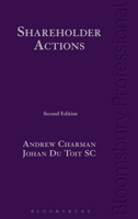 Shareholder Actions: Second Edition 1784518867 Book Cover