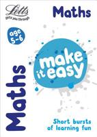 Maths Age 5-6 (Letts Make It Easy) 0008322813 Book Cover